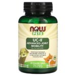 Pets UC-II Advanced Joint Mobility для собак и кошек, 60 жевательных таблеток, 60 г (2,12 унции) — NOW Foods