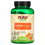 Now Pets, L-лизин для кошек, 226,8 г (8 унций) — NOW Foods