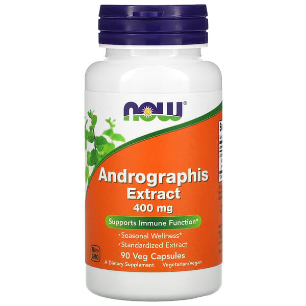 now04591_v_18.jpg экстракт андрографиса, 400 мг, 90 вегетарианских капсул — NOW Foods