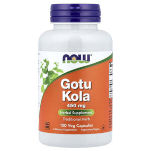 Готу кола, 450 мг, 100 растительных капсул — NOW Foods
