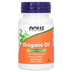 масло орегано, 90 капсул — NOW Foods