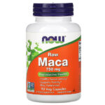 Сырая мака, 750 мг, 90 растительных капсул — NOW Foods