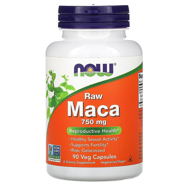 now04777_v_31.jpg Сырая мака, 750 мг, 90 растительных капсул — NOW Foods