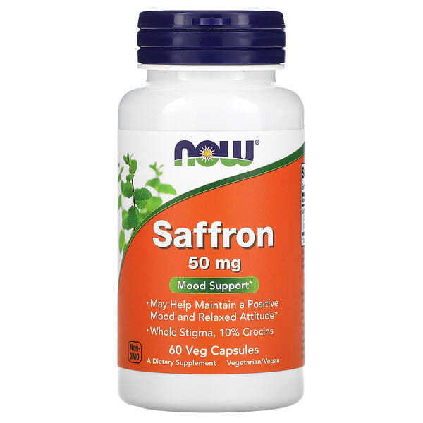 now04791_v_8.jpg шафран, 50 мг, 60 вегетарианских капсул — NOW Foods