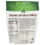 Real Food, органическое сухое соевое молоко, 397 г (14 унций) — NOW Foods — изображение 2