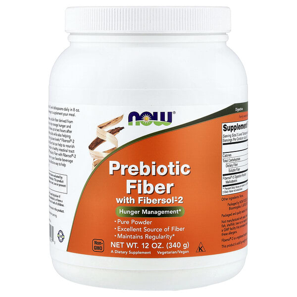 now05907_v_36.jpg пребиотическая клетчатка с Fibersol®-2, 340 г (12 унций) — NOW Foods