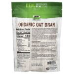 Real Food, органические овсяные отруби, 397 г (14 унций) — NOW Foods — изображение 2