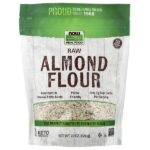 Real Food, сырая миндальная мука, 624 г (22 унции) — NOW Foods