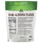 Real Food, сырая миндальная мука, 624 г (22 унции) — NOW Foods — изображение 2