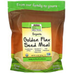 Real Food, органические золотые семена льна, 624 г (22 фунта) — NOW Foods