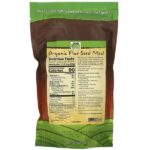 Real Food, органическая мука из семян льна, 340 г (12 унций) — NOW Foods — изображение 2