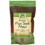 Real Food, органическая мука из семян льна, 340 г (12 унций) — NOW Foods
