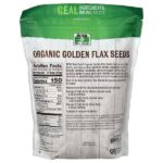 Real Food, органические семена золотистого льна, 907 г (32 унции) — NOW Foods — изображение 2