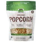 Real Food, органический попкорн, 680 г (1,5 фунта) — NOW Foods