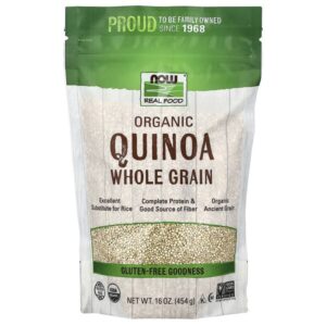 Organic Quinoa, цельное зерно, 454 г (16 унций) — NOW Foods