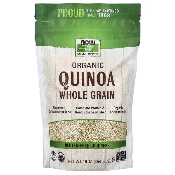 now06311_v_23.jpg Organic Quinoa, цельное зерно, 454 г (16 унций) — NOW Foods