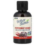 Better Stevia®, жидкий подсластитель с нулевой калорийностью, со вкусом перечной мяты, 59 мл (2 жидк. унции) — NOW Foods