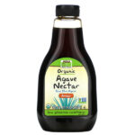 Real Food, нектар органической агавы, янтарь, 23,28 унций (660 г) — NOW Foods
