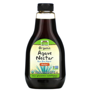 Real Food, нектар органической агавы, янтарь, 23,28 унций (660 г) — NOW Foods