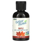 Better Stevia, бескалорийный жидкий подсластитель, кленовый, 2 ж. унц. (59 мл) — NOW Foods