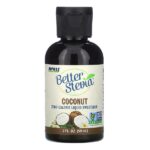 Better Stevia, бескалорийный жидкий подсластитель, кокос, 59 мл (2 жидк. унции) — NOW Foods