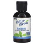 Better Stevia, подсластитель с нулевой калорийностью в жидкой форме, глицериновый экстракт, 59 мл (2 жидких унции) — NOW Foods