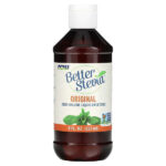 Better Stevia, жидкий бескалорийный подсластитель, оригинальный, 8 жидких унций (237 мл) — NOW Foods