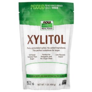 Real Food, ксилитол, 454 г (1 фунт) — NOW Foods
