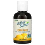 Better Stevia, низкокалорийный жидкий подсластитель, лимонная твист, 59 мл (2 жидк. унц.) — NOW Foods