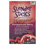 Real Food, Slender Sticks™, со вкусом граната и ягод, 12 стиков по 4 г (0,14 унции) — NOW Foods