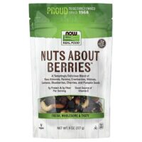 Real Food, Nuts About Berries™, 227 г (8 унций) — NOW Foods