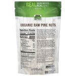 Real Food, органические необработанные кедровые орехи, 227 г (8 унций) — NOW Foods — изображение 2