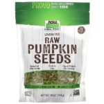 Real Food, необработанные тыквенные семечки, несолёные, 454 г (16 унций) — NOW Foods