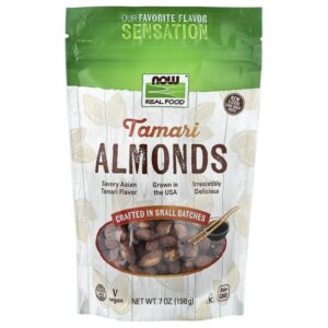 Real Food, миндаль тамари, 198 г (7 унций) — NOW Foods