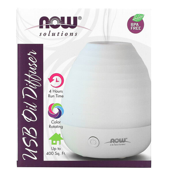 now07523_v_15.jpg Solutions, диффузор для масла с USB, 1 шт. — NOW Foods