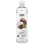 Жидкое кокосовое масло, чистое ректифицированное, 473 мл — NOW Foods