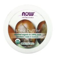 Solutions, органическое масло ши, 85 г (3 унции) — NOW Foods
