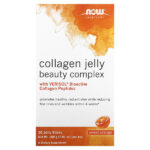 Solutions, Collagen Jelly Beauty Complex, сладкий апельсин, 10 желейных палочек, 20 г (0,705 унции) — NOW Foods