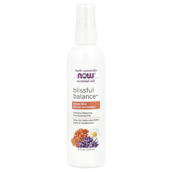 now07921_v_16.jpg Essential Oils, ароматический спрей Blissful Balance™, 118 мл (4 жидк. Унции) — NOW Foods
