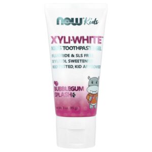 Xyli-White™, детская зубная паста-гель, со вкусом жевательной резинки, 85 г (3 унции) — NOW Foods