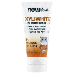 Xyli-White™, детская зубная паста-гель, апельсин, 85 г (3 унции) — NOW Foods