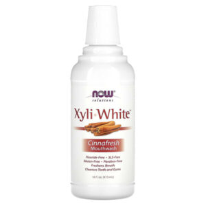 Ополаскиватель для полости рта XyliWhite, свежесть корицы, 16 жидких унций (473 мл) — NOW Foods