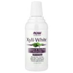 Solutions, XyliWhite™, ополаскиватель для рта, ним и чайное дерево с мятой, 473 мл (16 жидк. унций) — NOW Foods