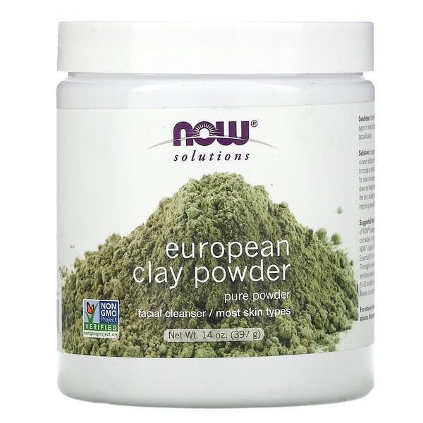 now08151_v_14.jpg Solutions, European Clay Powder, 397 г (14 унций) — NOW Foods