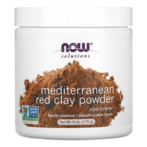 Solutions, средиземноморская красная глина в порошке, 170 г (6 унций) — NOW Foods