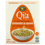Qi'a Superfood, овсянка без глютена, семена и злаки, 6 пакетиков по 38 г — Nature's Path