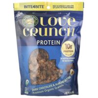 Love Crunch®, протеин, органическая гранола премиального качества, темный шоколад и миндальное масло, 312 г (11 унций) — Nature's Path