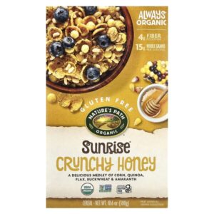 Хрустящие медовые хлопья Organic Sunrise®, 300 г (10,6 унции) — Nature's Path