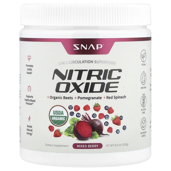 npp25301_v_24.jpg Оксид азота, ягодное ассорти, 250 г (8,8 унции) — Snap Supplements