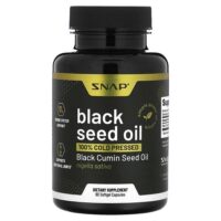 Масло черного тмина, 500 мг, 90 мягких капсул — Snap Supplements